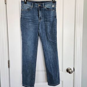 Tommy Hilfiger Tribeca Straight, Blue Denim ,Women's‎ Sz8, Metal logo Streetwear